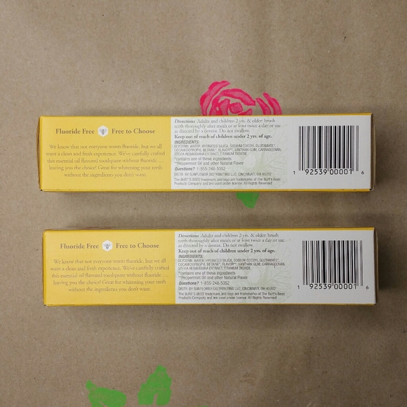 Burt's Bees Other Burts Bees Purely White Fluoride Free Toothpaste